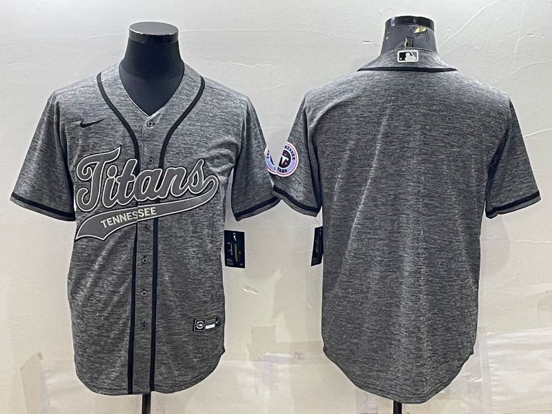 Men Tennessee Titans Blank Grey hemp ash 2022 Nike Co branded NFL Jersey->tennessee titans->NFL Jersey